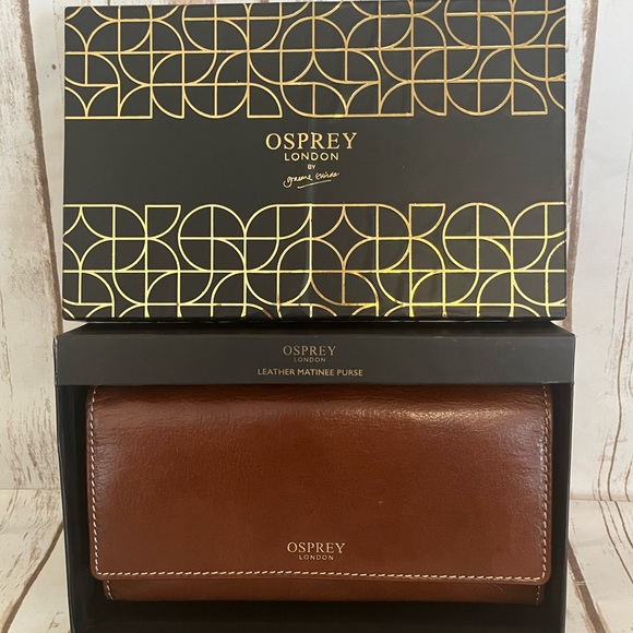 Osprey London Julia Saddle Brown Large Multi-compartment Wallet - Picture 8 of 10